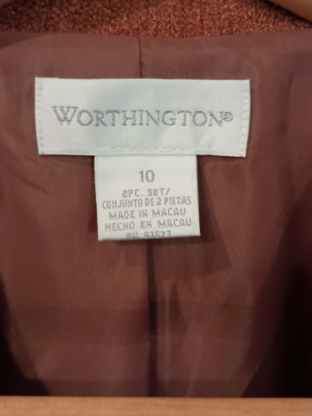Worthington Rust Fringe-Trim Blazer - Picture 2 of 8